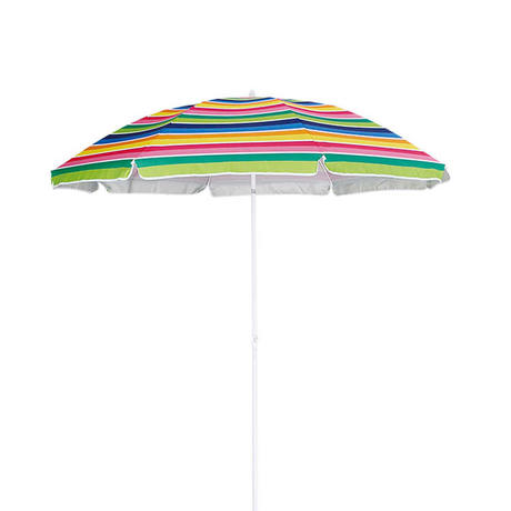 HYB 1814彩色条纹可倾斜沙滩伞